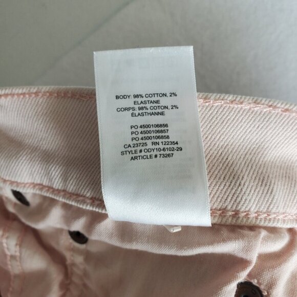 Denim Forum The Yoko High Rise Slim Pink Jeans Pant Size 27 - Picture 10 of 11